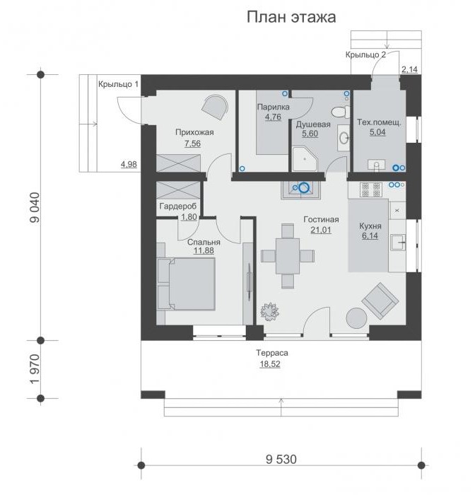 Планировка дома